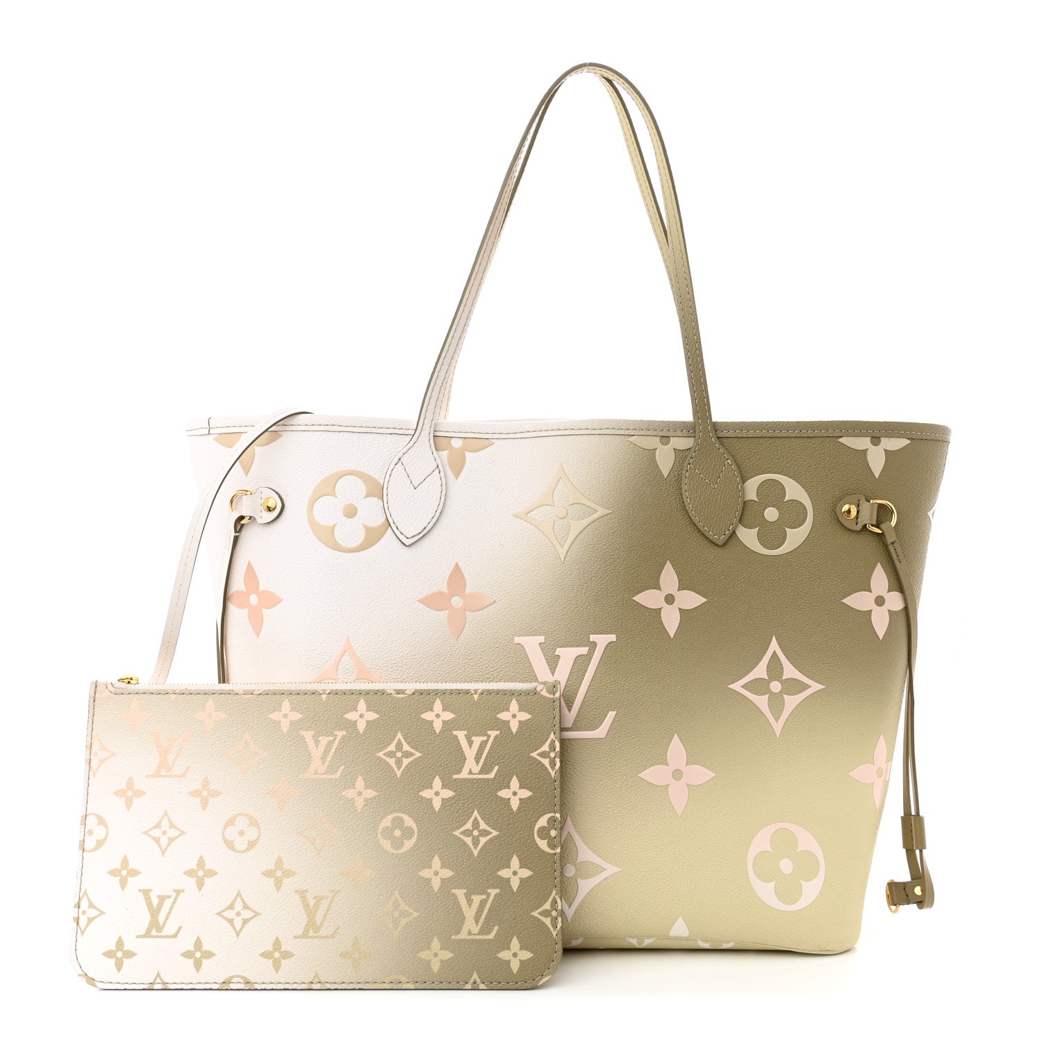 Louis Vuitton Monogram Giant Spring In The City Neverfull MM Sunset Kaki 1 of 10