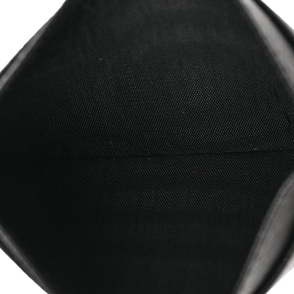 Prada Saffiano Triangle Card Holder Black 5 of 5