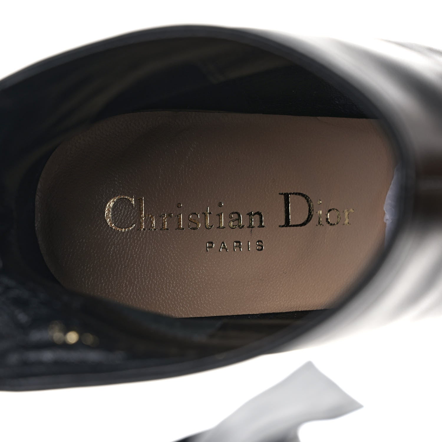 Christian Dior Lambskin La Belle D Bow Ankle Boots 36.5 Black 7 of 9