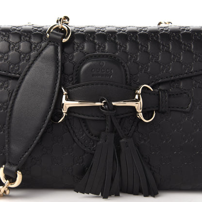 Gucci Microguccissima Mini Emily Shoulder Bag Black 10 of 10