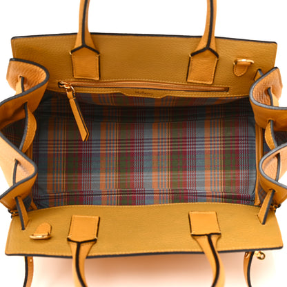 Mulberry Heavy Grain Calfskin Small Belted Bayswater Tote Deep Amber 13 of 14