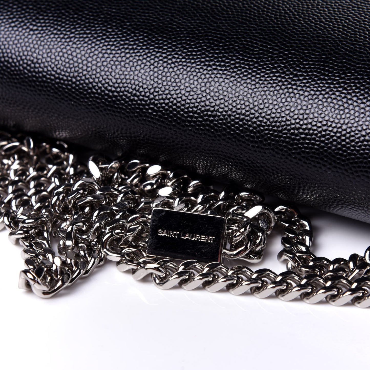 Grain De Poudre Medium Classic Monogram Kate Satchel Black
