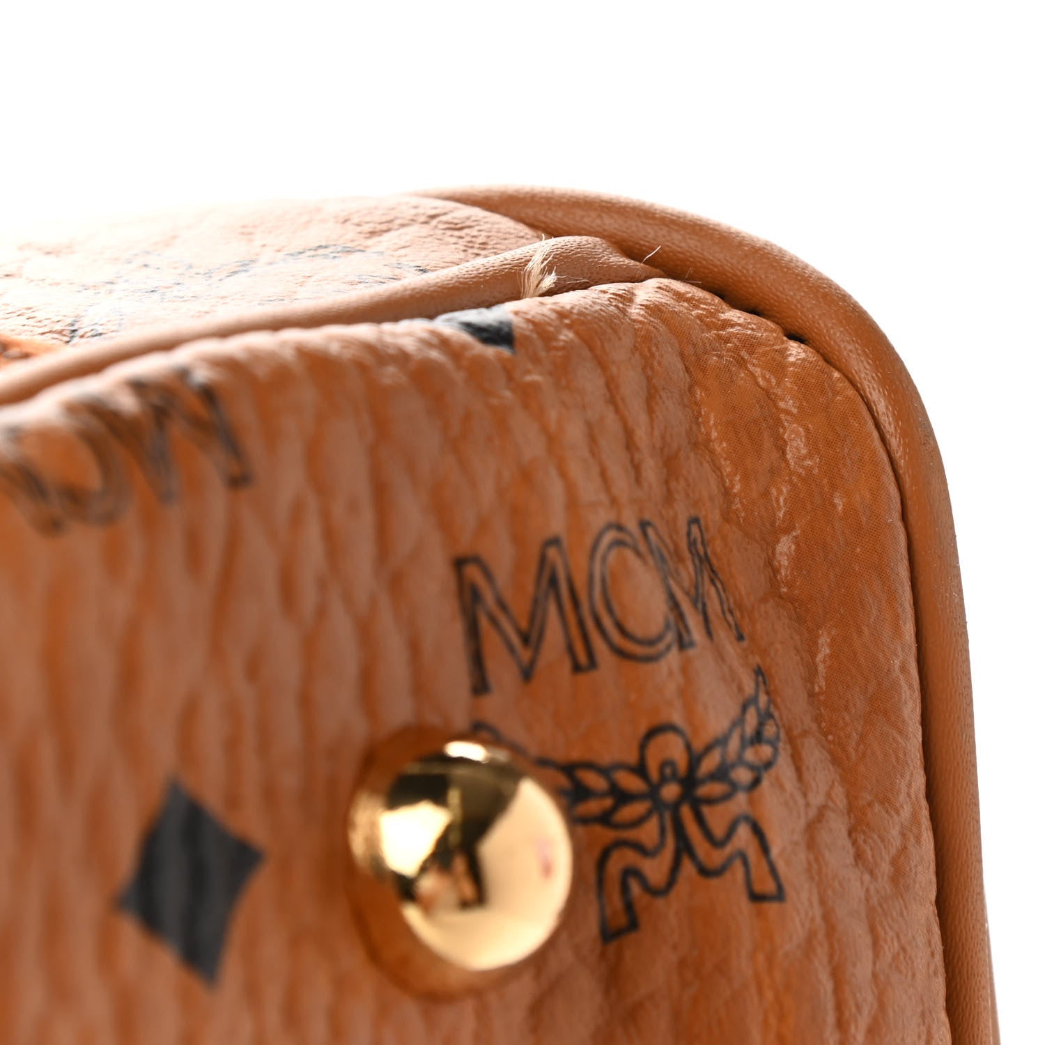 MCM Visetos Large Golf Bag Cognac 9 of 9