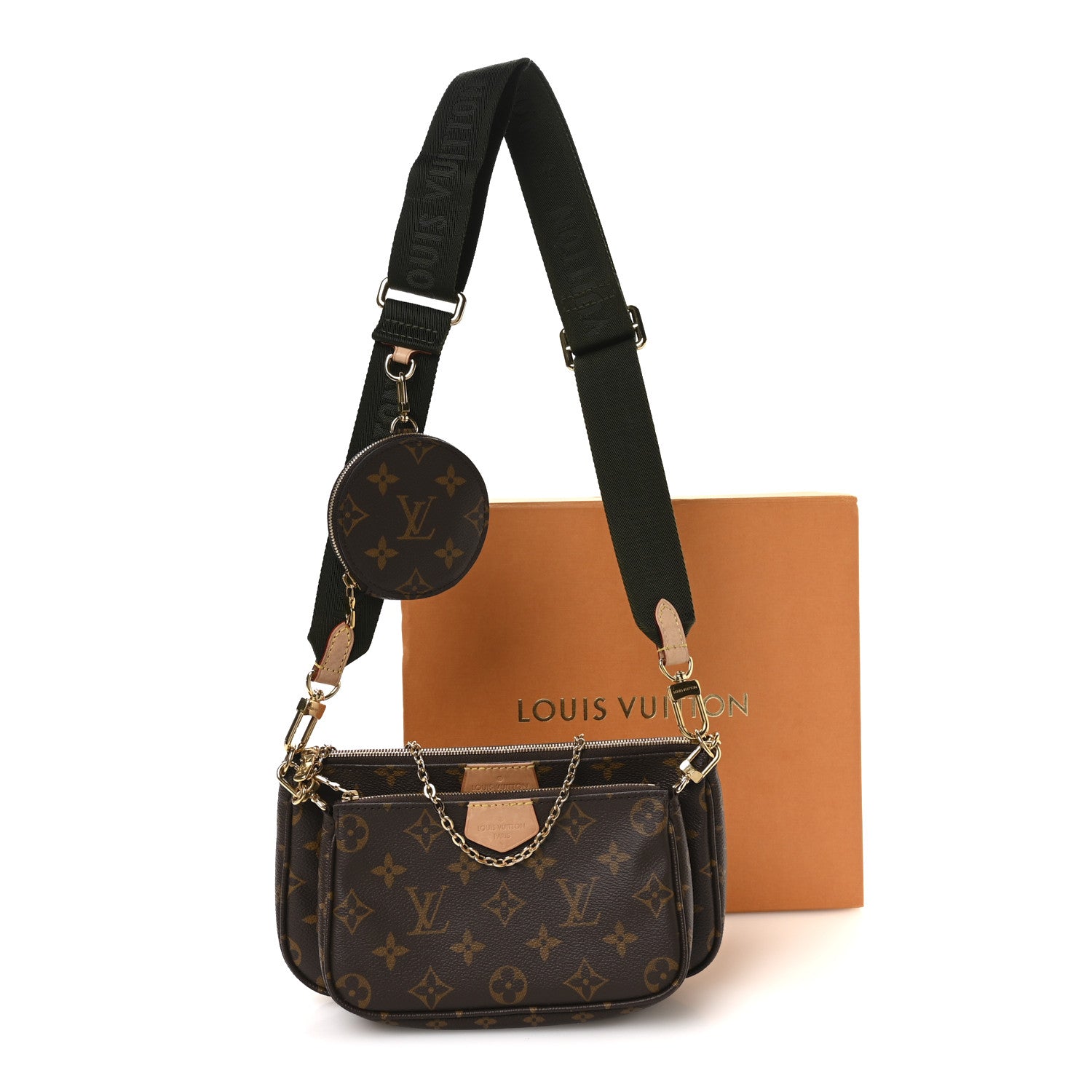 Louis Vuitton Monogram Multi Pochette Accessories Kaki 1841685