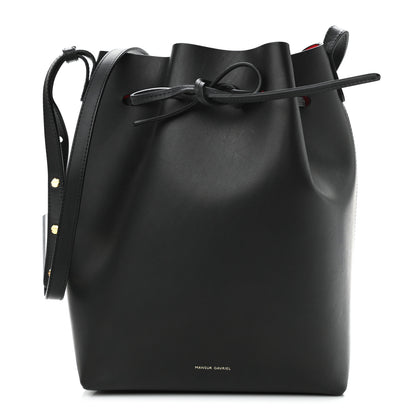 Mansur Gavriel Calfskin Mini Bucket Bag Black Flamma 1 of 8