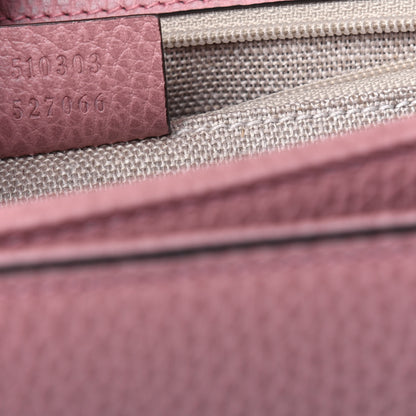 Gucci Dollar Calfskin Interlocking G Shoulder Bag Soft Pink 7 of 14