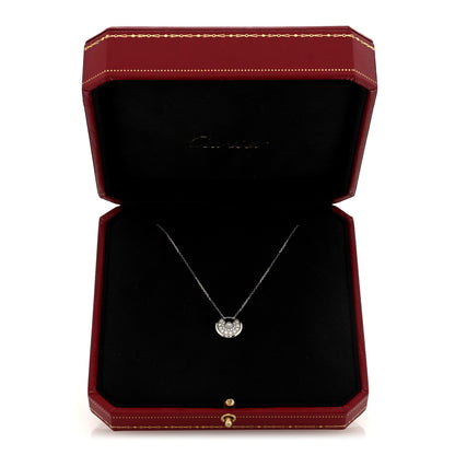 Cartier 18K White Gold Diamond XS Amulette de Cartier Pendant Necklace 5 of 5