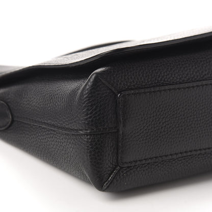 Burberry Grainy Calfskin Embossed Small Messenger Black 6 of 10
