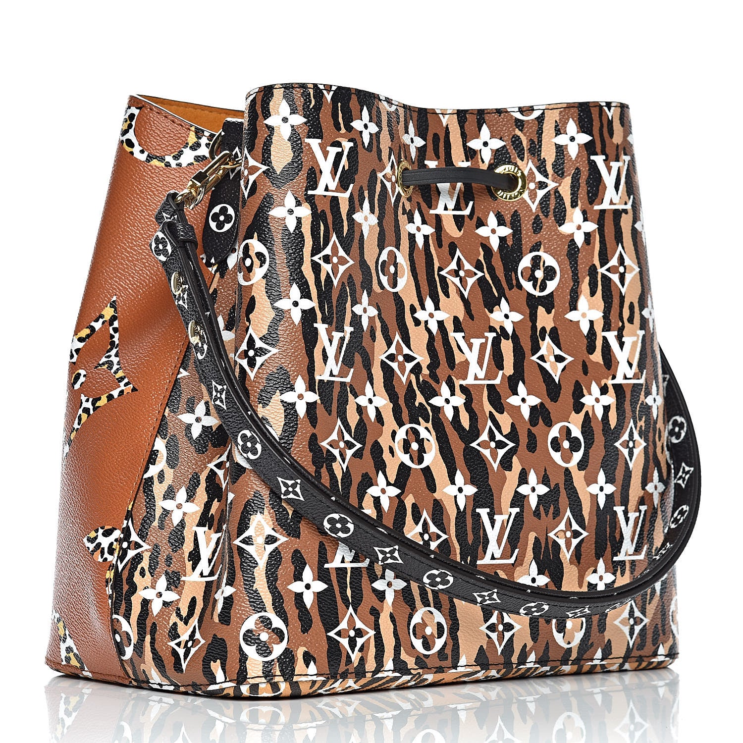 Louis Vuitton Monogram Giant Jungle NéoNoé Caramel 3 of 8