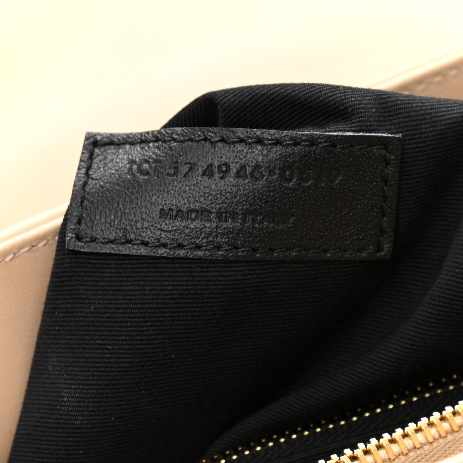 Saint Laurent Calfskin Y Quilted Monogram Medium Loulou Chain Satchel Dark Beige 9 of 12