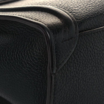 Celine Drummed Calfskin Nano Luggage Black 7 of 16