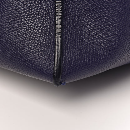 Balenciaga Calfskin Papier A4 Zip Around Plate Tote Bleu Indigo 16 of 20