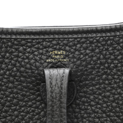 Hermes Taurillon Clemence Evelyne TPM Black 6 of 11