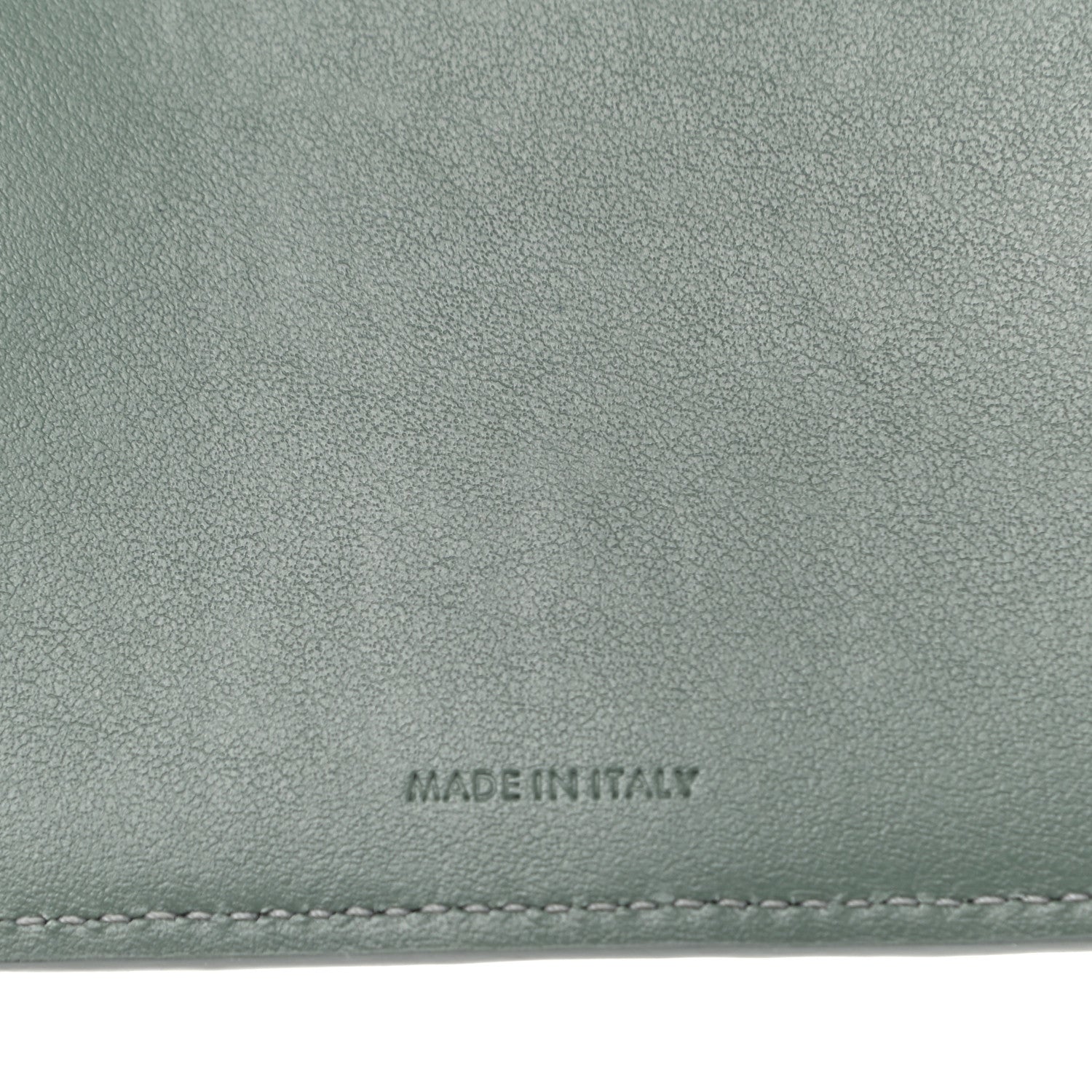 Celine Grained Calfskin Medium Multifunction Strap Wallet Green 7 of 10