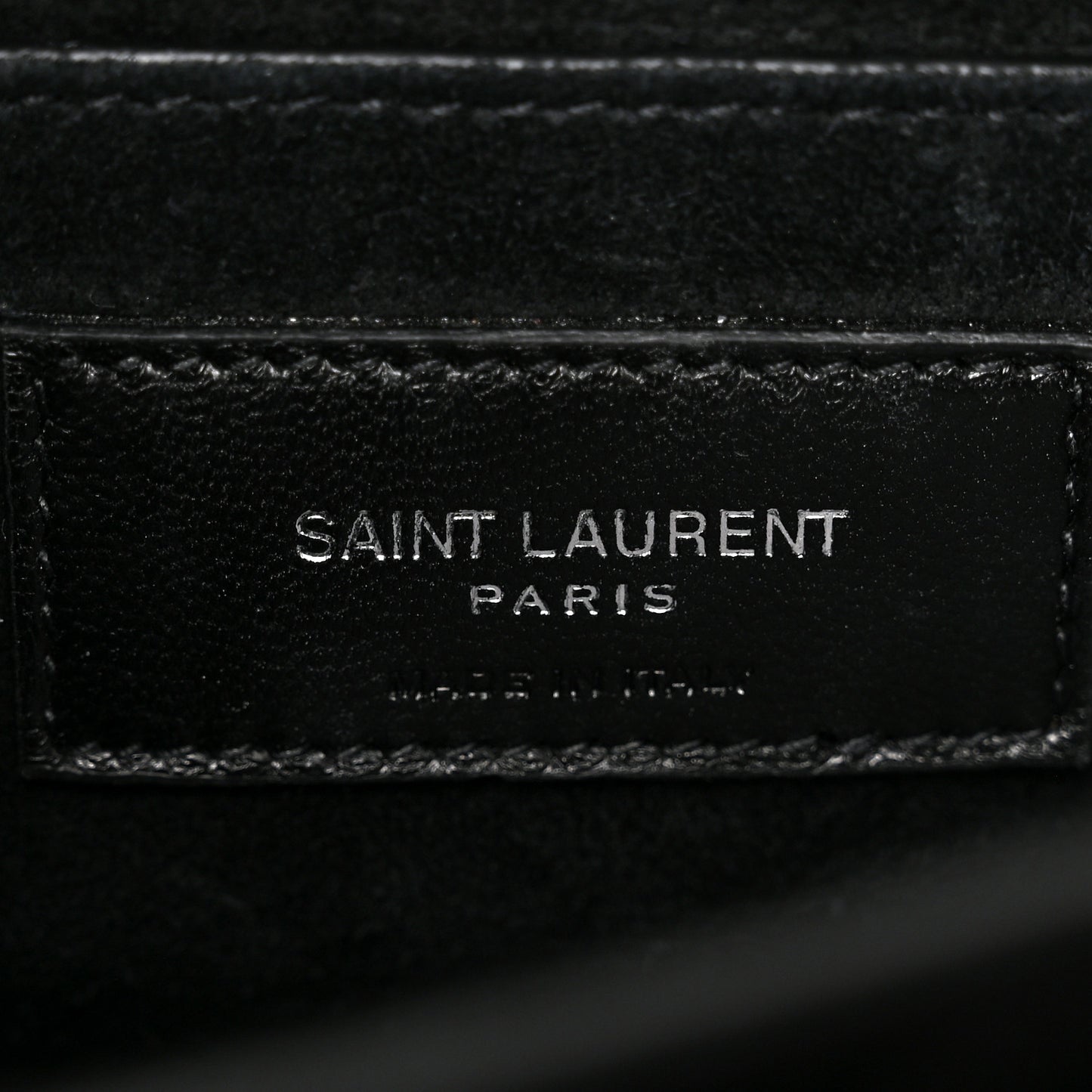 Calfskin Crocodile Embossed Medium Monogram Sunset Black