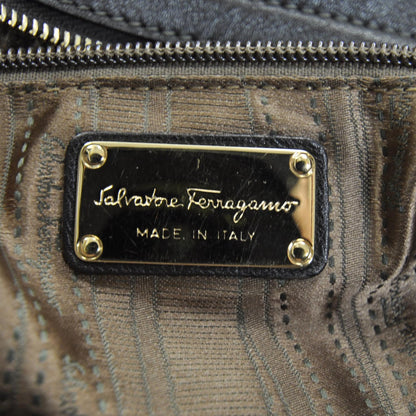 FASHIONPHILE SALVATOREFERRAGAMOLeatherSuedeColorblockWhipstitchSofia 7 of 8
