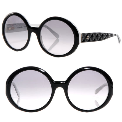 Chanel Quilted CC Mod Sunglasses 5120 Black/White 1 of 5