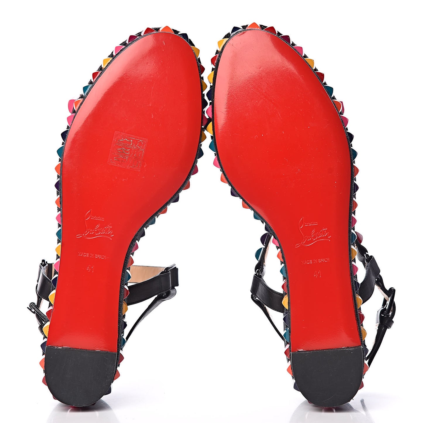 Calfskin Rope Cataclou 60 Platform Sandals 41 Black Multi