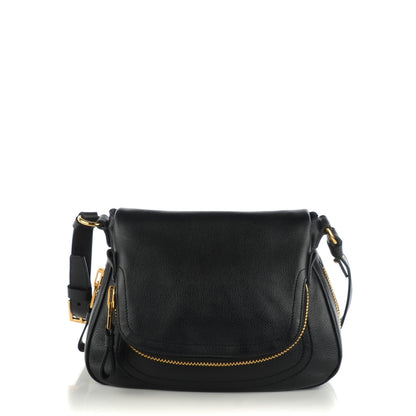 Tom Ford Grained Calfskin Medium Jennifer Crossbody Bag Black 1 of 7