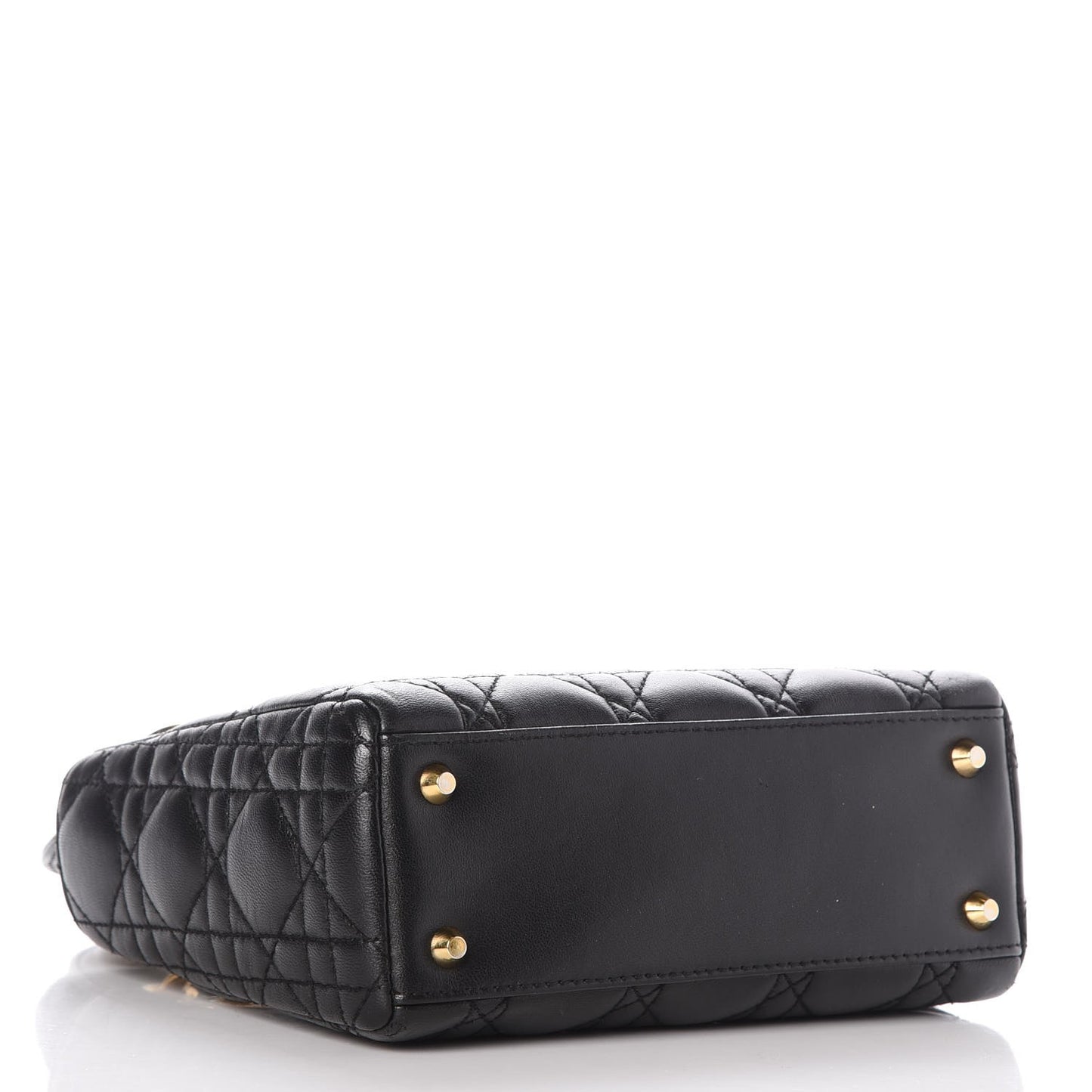 Lambskin Cannage Mini Lady Dior Black