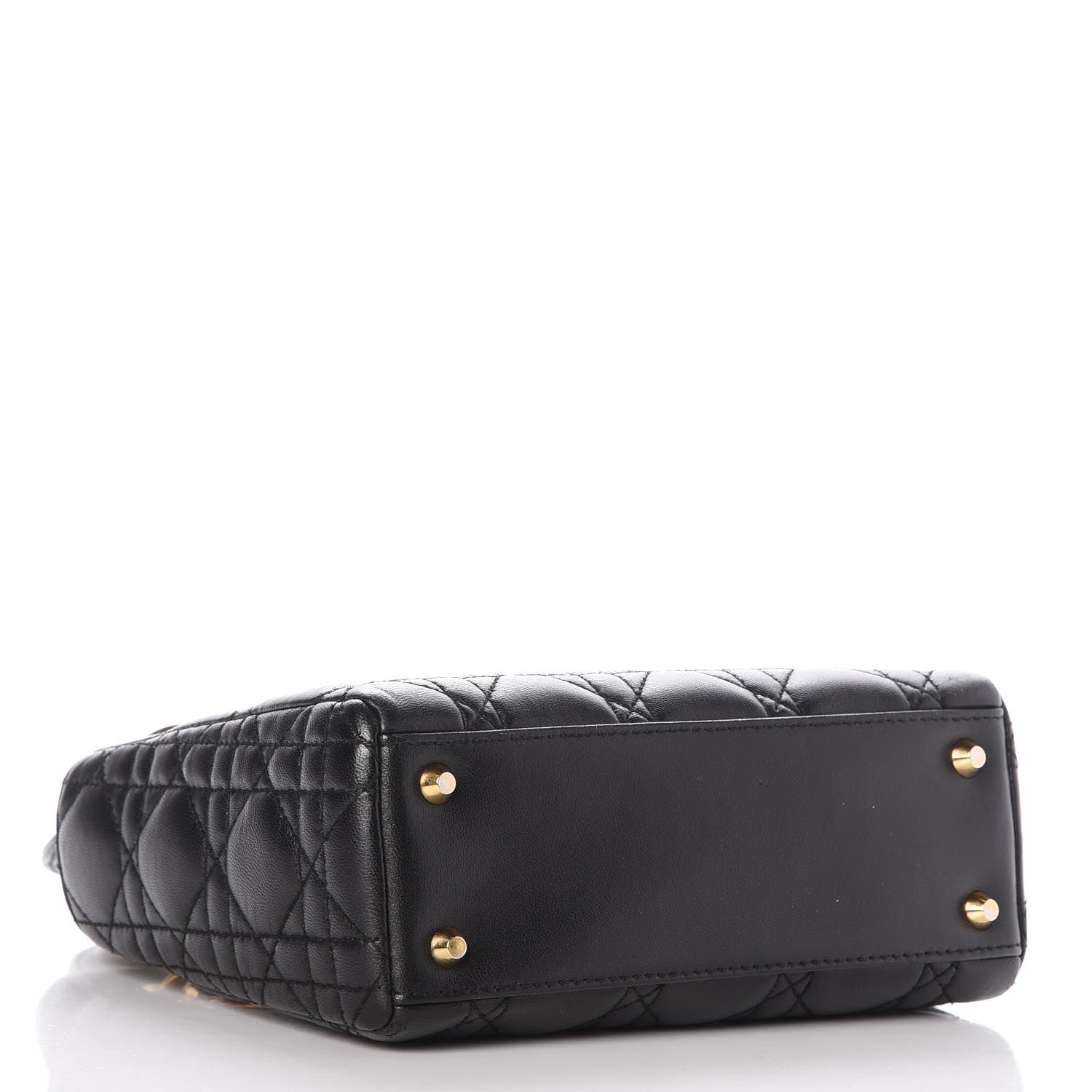 Christian Dior Lambskin Cannage Mini Lady Dior Black 4 of 7