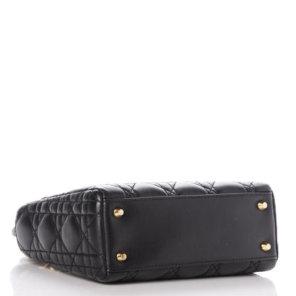 Christian Dior Lambskin Cannage Mini Lady Dior Black 4 of 7