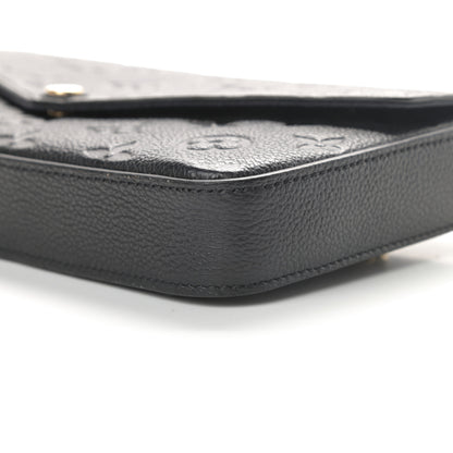 Louis Vuitton Empreinte Pochette Felicie Chain Wallet Black 13 of 16