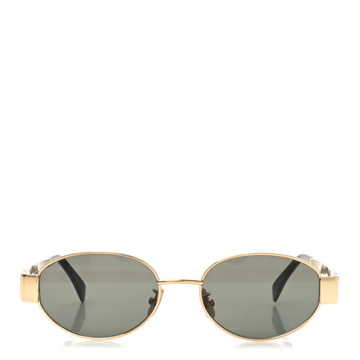Celine Metal Triomphe 01 Sunglasses CL40235U Gold Green 2 of 7