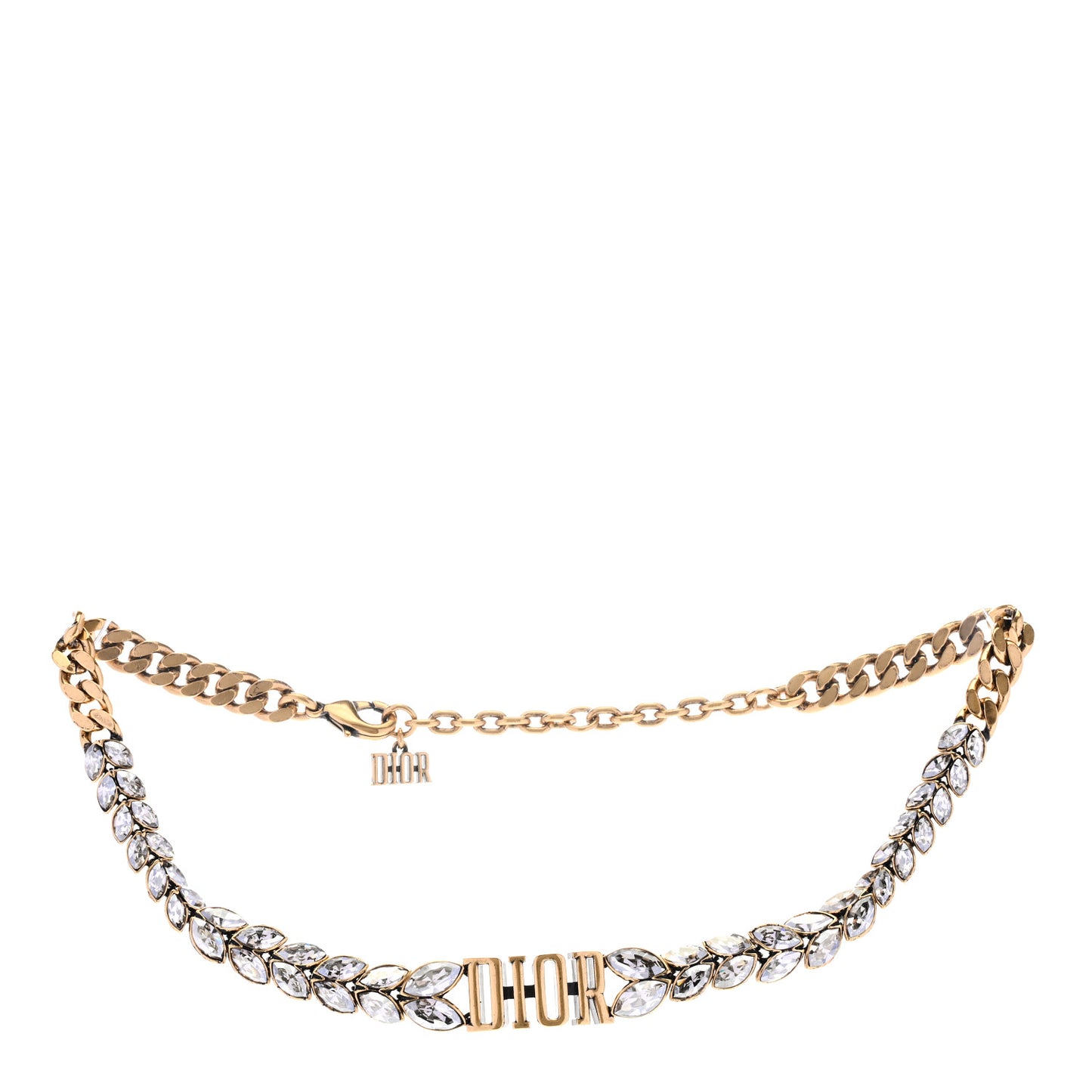 Metal Crystal Dio(r)evolution Choker Gold