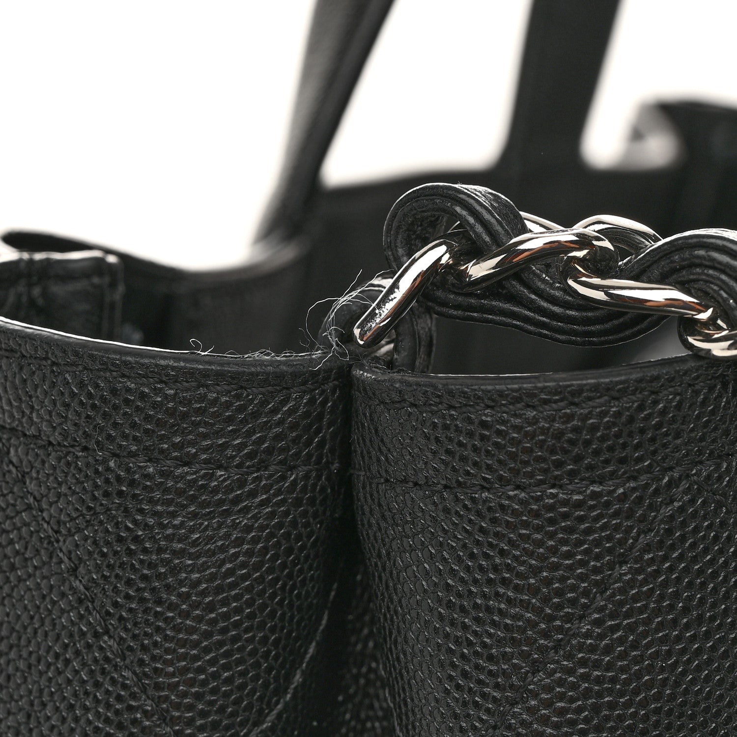 Chanel Caviar Stitched Large Lady Coco Shopping Tote Black 11 of 11