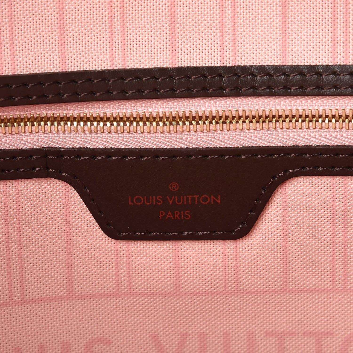 Louis Vuitton Damier Ebene Neo Neverfull MM Rose Ballerine 9 of 10