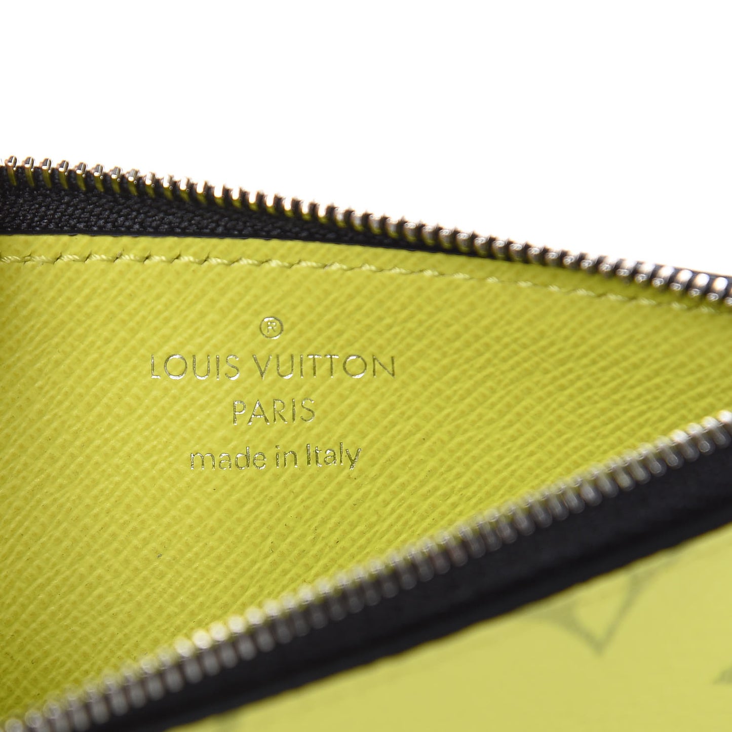 Monogram Taiga Coin Card Holder Yellow