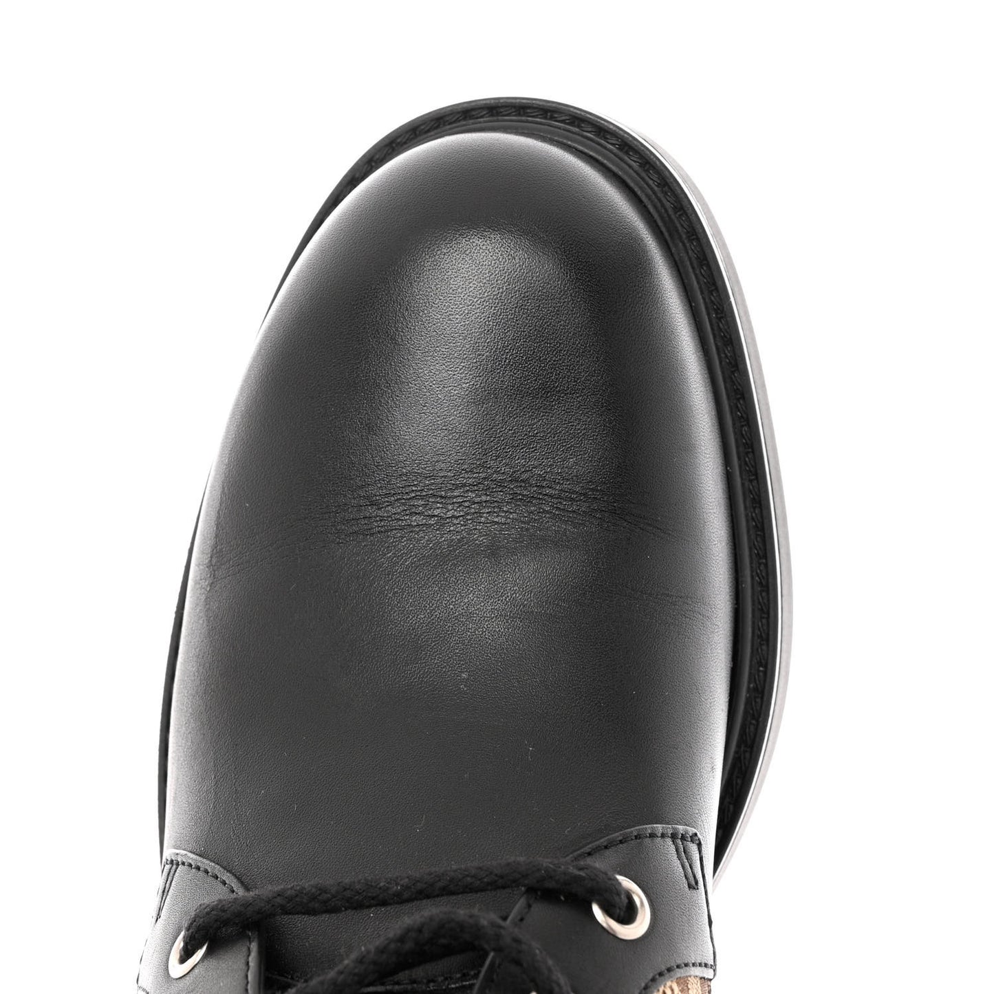 Flores Calfskin Monogram Maxi GG Nappa Matelasse Double G 40mm Ankle Boots 40 Black Camel Ebony