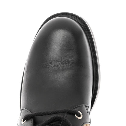 Gucci Flores Calfskin Monogram Maxi GG Nappa Matelasse Double G 40mm Ankle Boots 40 Black Camel Ebony 9 of 11