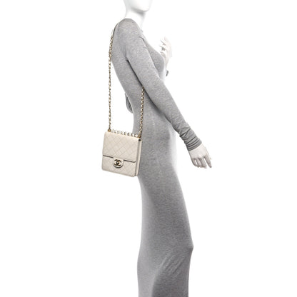 Chanel Lambskin Quilted Chic Pearls Flap White 2 of 10