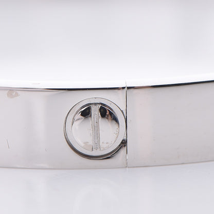 Cartier 18K White Gold 4 Diamond LOVE Bracelet 17 8 of 11