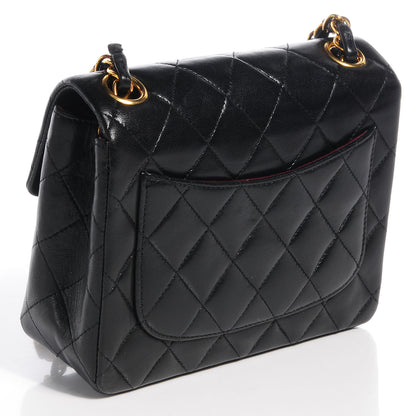 Chanel Lambskin Quilted Mini Square Flap Black 3 of 9