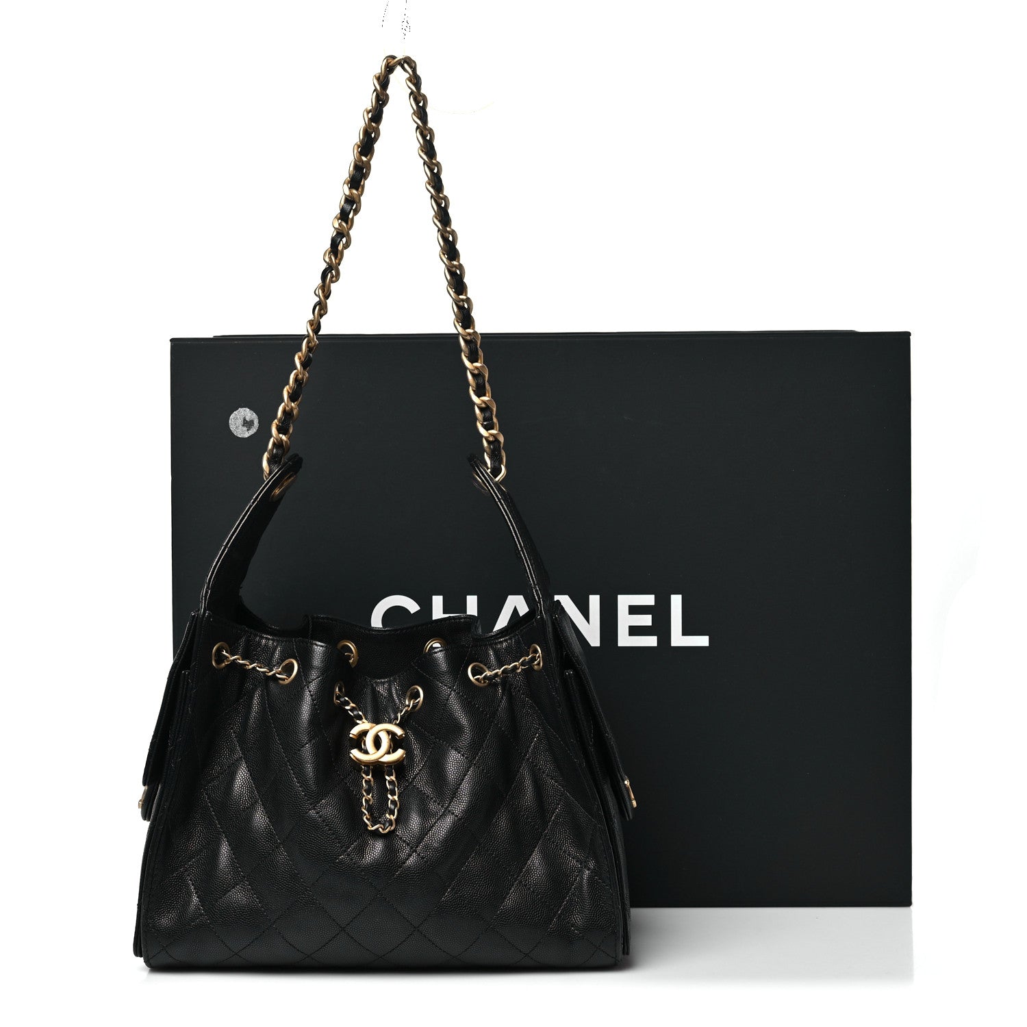Chanel Caviar Quilted Small Chanel 25 Handbag Black 11 of 11