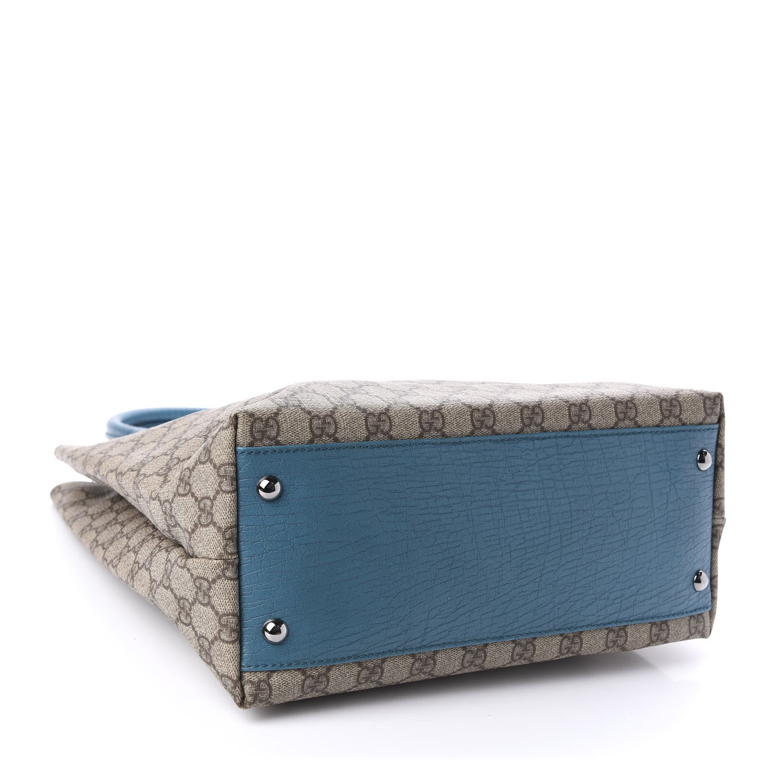 Gucci GG Plus Monogram Small Vertical Tote Turquoise 4 of 10