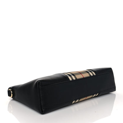 Burberry Horseferry Check Small Chichester Crossbody Clutch Bag Black 3 of 9