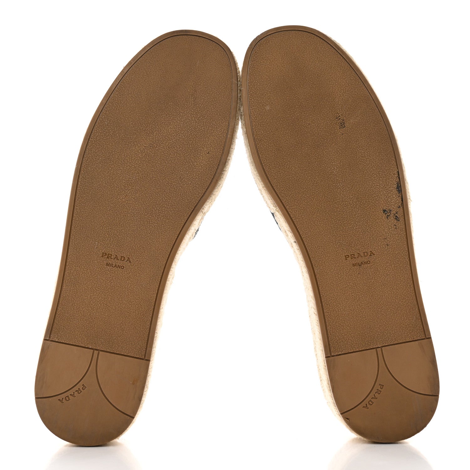 Prada Denim Logo Espadrilles Sandals 40 Blue 5 of 12