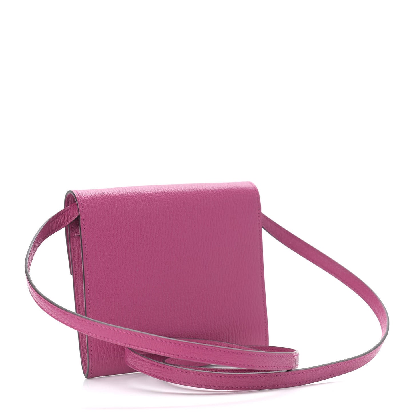 Chevre Mysore Mini Cinhetic Wallet Rose Pourpre