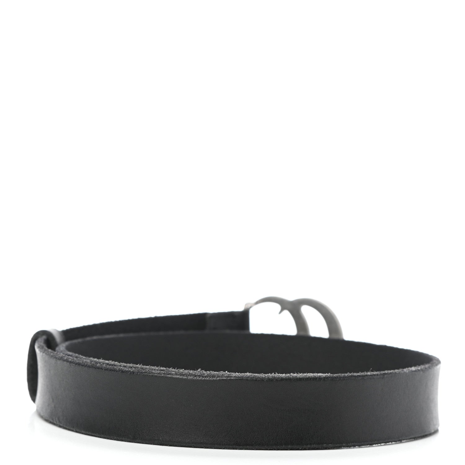 Gucci Cuoio Toscano Nickel Double G 30mm Belt 75 30 Black 2 of 5