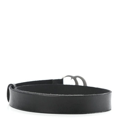 Gucci Cuoio Toscano Nickel Double G 30mm Belt 75 30 Black 2 of 5