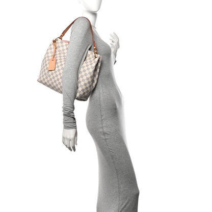 Louis Vuitton Damier Azur Graceful PM Rose Ballerine 2 of 10