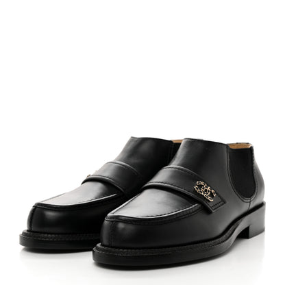 Chanel Calfskin Elastic Short Boots 37 Black 3 of 8
