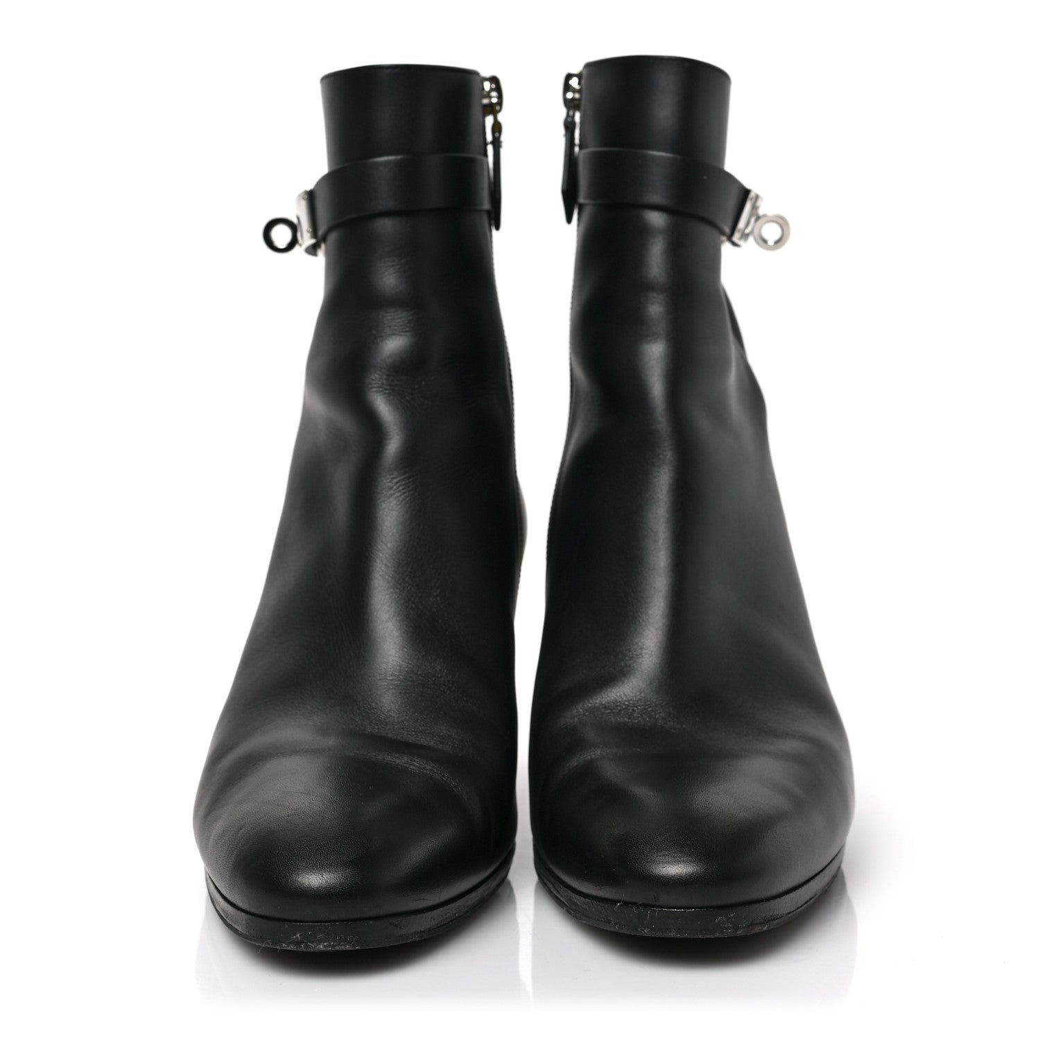 Hermes Calfskin Saint Germain Ankle Boots 39 Black 2 of 7