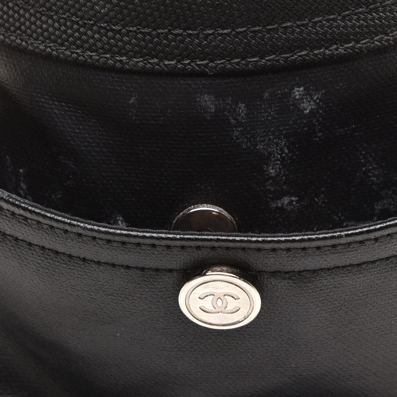 Chanel Coated Canvas Quilted Large Paris Biarritz Tote Black 11 of 11