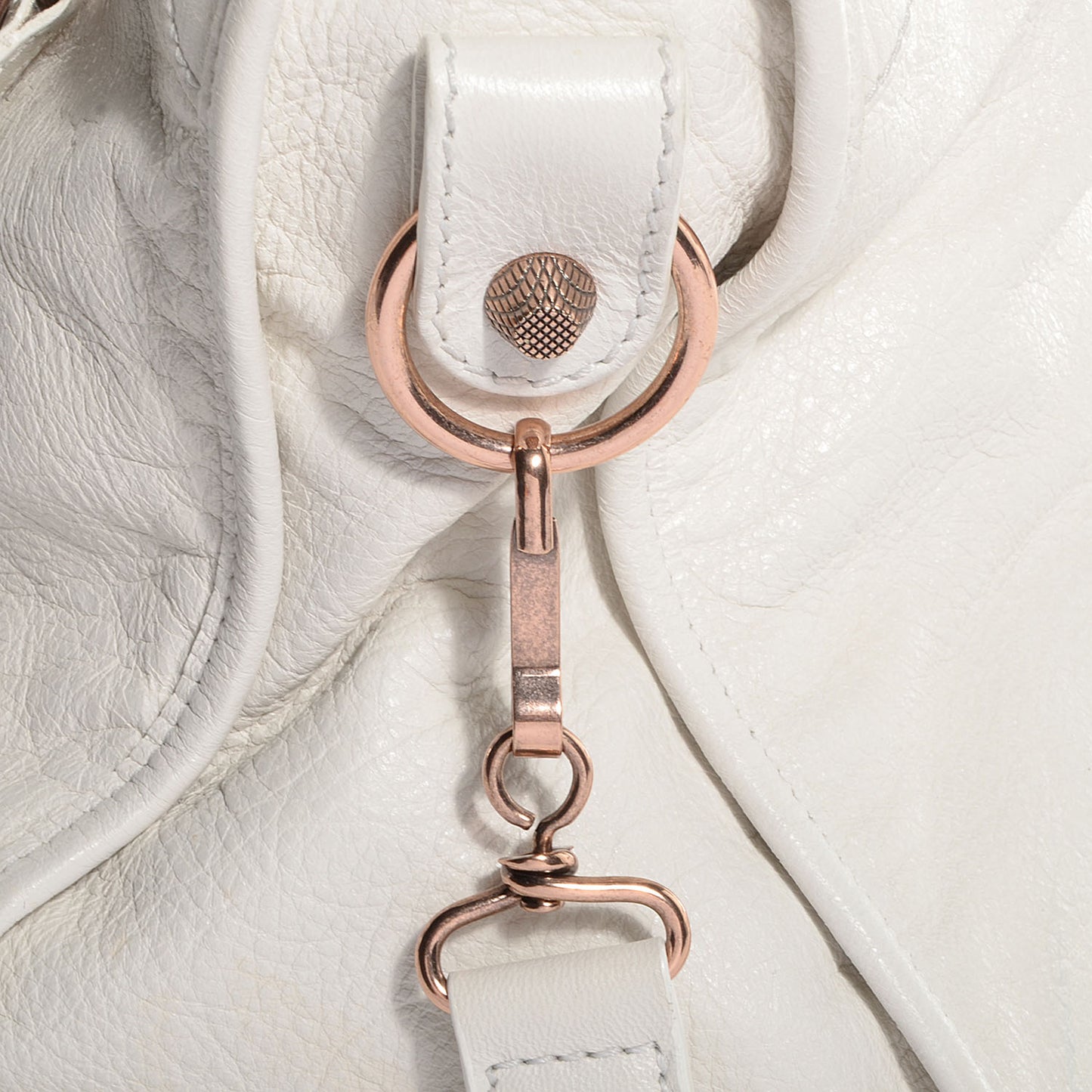 Agneau Giant 12 Rose Gold Hardware City White