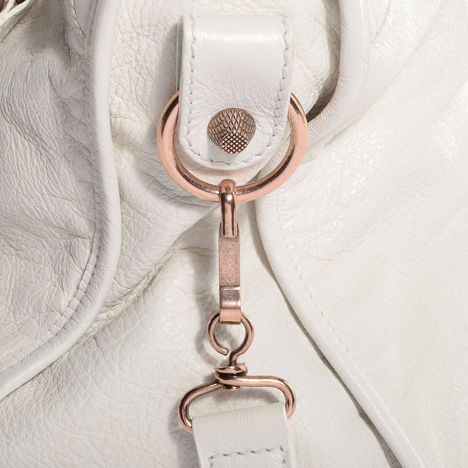 Balenciaga Agneau Giant 12 Rose Gold Hardware City White 3 of 12